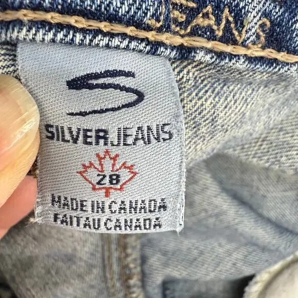 Silver Jeans Women's 28x33 (6) Light Blue Blaze Flare Vintage Preppy Normcore - Picture 8 of 15